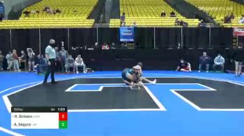 152 lbs Quarterfinal - Ryan Dirksen, Unattached 89 vs Antonio Segura, Unattached 8