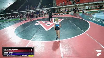 65 lbs Placement Matches (8 Team) - Emma Schnell, Colorado vs Tayleah Skaggs, Oregon White