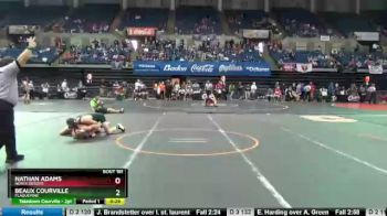 Cons. Round 2 - Nathan Adams, North Desoto vs Beaux Courville, Plaquemine