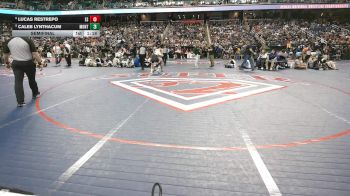 5A 126 lbs Semifinal - Lucas Restrepo, East Rowan High School vs Caleb Lynthacum, Montgomery Central