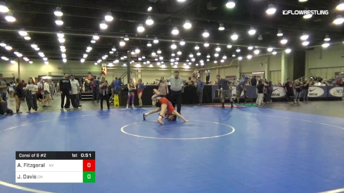 122 lbs Consi Of 8 #2 - Ally Fitzgerald, Team New York vs Josie Davis ...