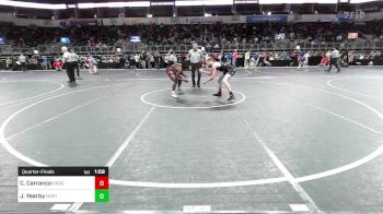 133 lbs Quarterfinal - Carter Carranco, Beebe Badgers vs Jeremia Yearby, North Desoto Wrestling Academy