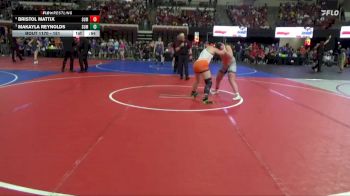 151 lbs Cons. Semi - Makayla Reynolds, Team Real Life vs Bristol Mattix, Frenchtown Wrestling Club