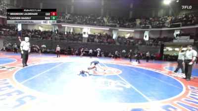 106-4A Quarterfinal - Cayden Bagely, Woodland, Cartersville vs Brandon Lalbehari, Cass