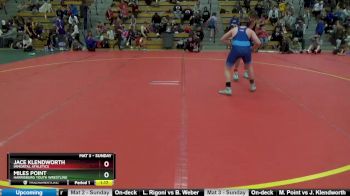 130 lbs Semifinal - Miles Point, Harrisburg Youth Wrestling vs Jace Klendworth, Immortal Athletics