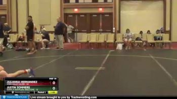 117 lbs Semis & 1st Wrestleback (8 Team) - Justin Sommers, Gorilla Grapplers Wrestling vs Julianna Hernandez, Steel Valley Silver