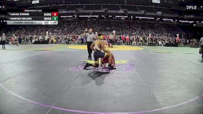 D4-175 lbs Champ. Round 1 - Lukas Strine, Reading vs Hunter Wilder, North Muskegon