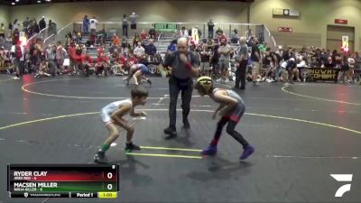 49 lbs Finals (8 Team) - Macsen Miller, Ninja Killer vs Ryder Clay, Ares Red