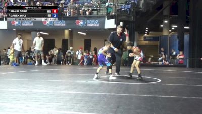 58 lbs 1st Place Match - Makai Garo, Avalanche Wrestling Association vs Darek Diaz, Illinois