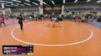 144 lbs Cons. Round 5 - Freddie Hector, Texas vs Gabriel Eckert, 3F Wrestling