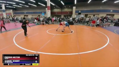 144 lbs Cons. Round 5 - Freddie Hector, Texas vs Gabriel Eckert, 3F Wrestling