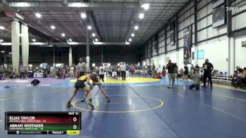 80 lbs Champ. Round 4 - Abram Whitaker, Darkhorse Wrestling vs Elias Taylor, Raleigh Area Wrestling