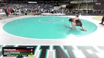 126 lbs Semifinal - Kolby Stenbakken, Regulators vs Finn Williams, Mat Demon Wrestling Club