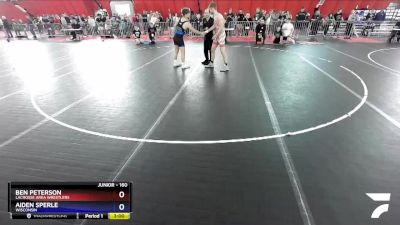 160 lbs Champ. Round 1 - Ben Peterson, LaCrosse Area Wrestlers vs Aiden Sperle, Wisconsin