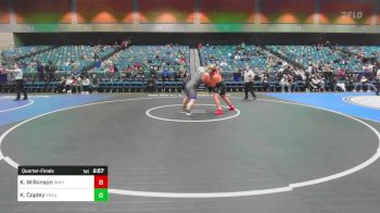 285 lbs Quarterfinal - Kort Wilkinson, Western Wyoming vs Kenny Copley, Embry-Riddle