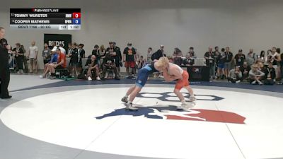 60 kg Semis - Tommy Wurster, Beast Mode Wrestling vs Cooper Mathews, Black Fox Wrestling Academy