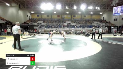 144 lbs 3rd Place - Zeno Moore, Lake Highland Prep vs Giuseppe Iamunno, Greens Farms Academy