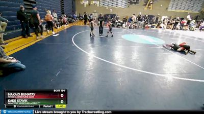 56 lbs Cons. Round 3 - Kade Stavik, Whatcom Wrestling Academy vs Makaio Bumatay, Piranha Wrestling Club