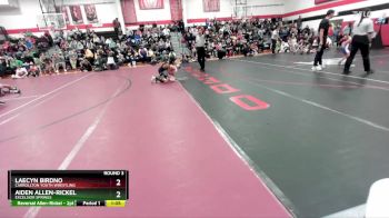 75-80 lbs Round 3 - Laecyn Birdno, Carrollton Youth Wrestling vs Aiden Allen-Rickel, Excelsior Springs