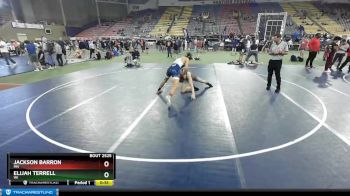 160 lbs Cons. Round 4 - Elijah Terrell, WI vs Jackson Barron, MN