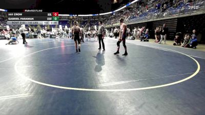 145 lbs Semifinal - Jax Crow, Boiling Springs vs Gabriel Paraniuk, Central Valley