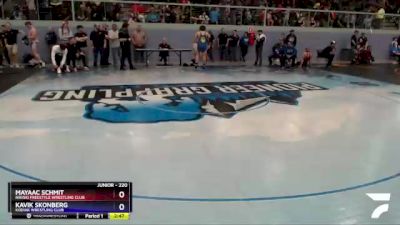 220 lbs Round 1 - Kavik Skonberg, Kodiak Wrestling Club vs Mayaac Schmit, Nikiski Freestyle Wrestling Club