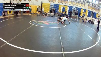 175 lbs Semifinal - Jospeh Romero, Vero Beach Senior vs Enzo Dasilva, Spanish River