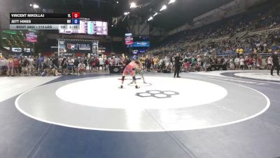 113 lbs Champ. Rd Of 128 - Vincent Nikollaj, Florida vs Jett Hines, West Virginia