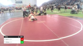 144 lbs Consi Of 8 #2 - Jonah Gann, NAZW vs Trueitt Staley, Pahranagat Valley Youth Wrestling