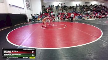 132 lbs 13th Place Match - Cooper Thompson, Rocky Mountain vs Micheal Rivera, Northglenn