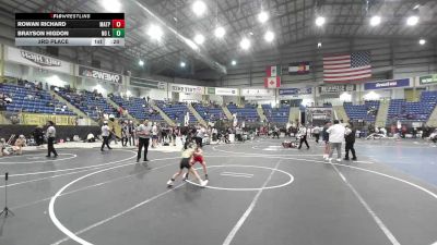 58 lbs 3rd Place - Rowan Richard, Matpac Wrestling ND vs Brayson Higdon, No Limits WC
