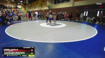 74 lbs Semifinal - Maximiliano Hernandez, Inland Elite Wrestling Club vs Jhorel Castillo, So Cal Hammers