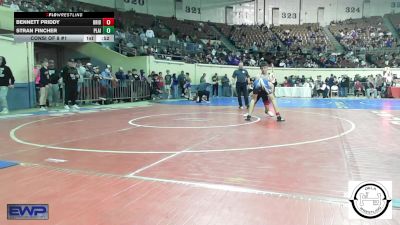 110 lbs Consi Of 8 #1 - Bennett Priddy, Bridge Creek Wrestling vs Stran Fincher, Plainview JH
