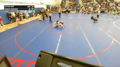 120 lbs Quarterfinal - Norah Georgie, Reign WC vs Chloe Ruiz, Santa Ana Wrestling Club