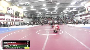 150 lbs Cons. Round 3 - Hendrix Siqueiros, Yuma Catholic vs Jackson Hansen, St. Johns
