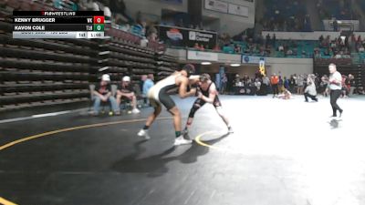 190 lbs Round Of 16 - Kenny Brugger, White Knoll vs Kavon Cole, TL Hanna