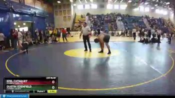 220 lbs Round 4 - Dustin Edenfield, Camden County vs EMIL CATAQUET, Cypress Creek H S