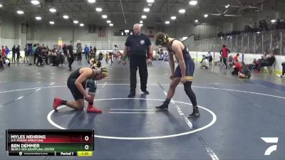 195 lbs Quarterfinal - Myles Nehring, U.P. Power Wrestling vs Ben Demmer, Bear`s Den Grappling Center