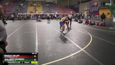 165 lbs Finals (2 Team) - Guillermo Escobedo, CSU Bakersfield vs Bradley Gillum, SIU Edwardsville