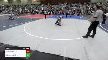 73 lbs Consi Of 8 #1 - Brayden Avansino, Cloverdale Wresting Club vs Gerardo Guerrero III, Top Fuelers WC