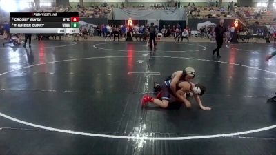 90 lbs Semifinal - Crosby Alvey, Middle TN Training Center vs Thunder Curry, White Buffalo Wrestling Academy