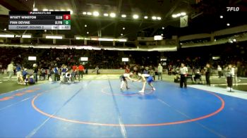150 lbs Champ. Round 2 - Wyatt Winston, Ellensburg vs Finn Devine, Olympic