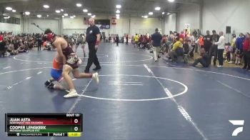 153 lbs Cons. Round 4 - Cooper Lengkeek, Michigan Grappler RTC vs Juan Asta, Northwest Red Crushers