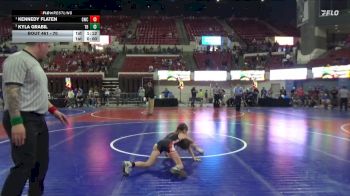 70 lbs Round 2 - Kennedy Flaten, Glasgow Wrestling Club vs Kyla Grabil, Twin Bridges