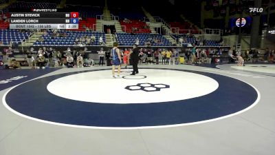 138 lbs Cons. Rd Of 64 - Austin Stevick, MO vs Landen Lorch, MN