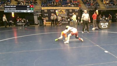 60 lbs Round Of 32 - Kyson Miller, Mifflin County vs Jacob Tonitis, Blue Mountain