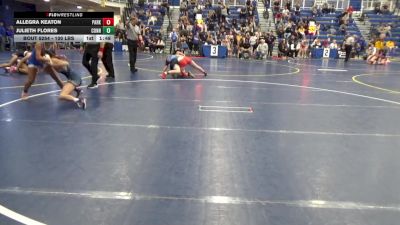 100 lbs Quarterfinal - Allegra Keaton, Parkersburg South-WV vs Julieth Flores, Connellsville