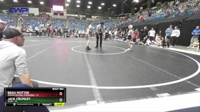 64 lbs Semifinal - Beau Motter, South Central Punishers vs Jack Crumley, WTW