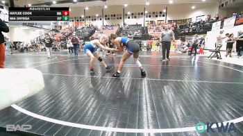 105 lbs Rr Rnd 3 - HAYLEE COOK, HURRICANE WRESTLING ACADEMY vs Mia Ortega, Tulsa Blue T Panthers