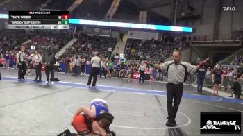 95 lbs 2nd Place Match - Tate Wood, Greater Heights vs Brody Espeseth, Abilene
